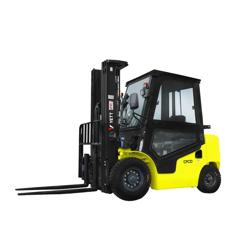 Дизельный погрузчик с кабиной YETT CPCD25-XC5K2-ZSM600-3W-K, YETT, Вилочные погрузчики