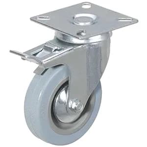 Колесо аппаратное поворотное SCgb 55 120 мм с тормозом (F), TOR Industries, Колёса и опоры