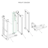 Центральный гидроцилиндр для штабелеров SDR1656/SDK1656, Адванта-М, Запчасти для складской техники