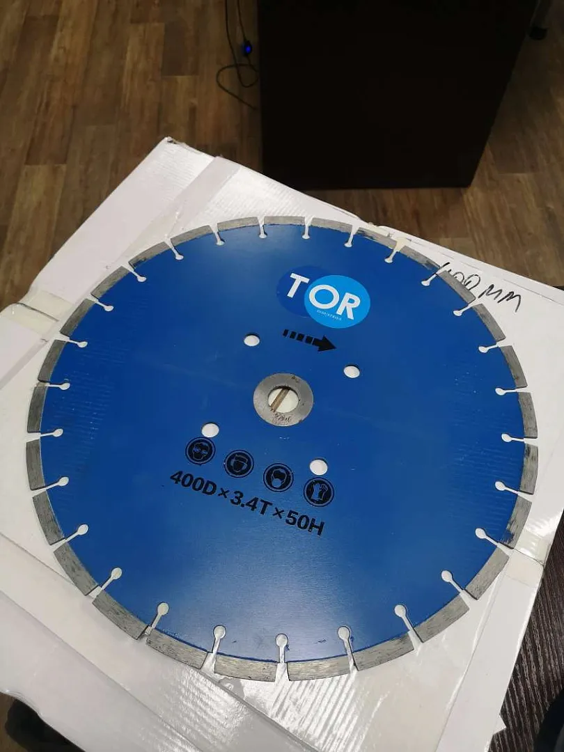 Диск по бетону для швонарезчиков HQR500A-2 (E) 400Dx3,6Tx50H (Cutter Disc 400 mm), TOR Industries, Швонарезчики