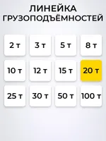 Домкрат гидравлический TOR ДГ-20 г/п 20,0 т, TOR Industries, Домкраты