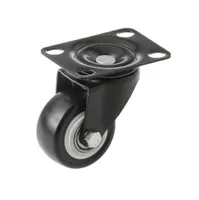 Колесо мебельное поворотное SCZ 25 50 мм (черный), TOR Industries, Колёса и опоры