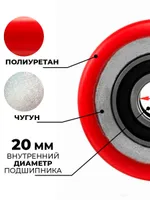 Колесо полиуретан 80х70 мм с подшипником для тележек и платформ BF/DF-III/RHP/AC/DF/CW2/PWH/CRA/CRO, TOR Industries, Запчасти для складской техники