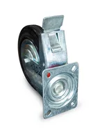 Колесо поворотное резина SCb 80 200 мм с тормозом (N), TOR Industries, Колёса и опоры