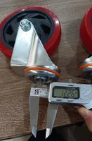 Колесо поворотное усиленное полиуретан SCMh 55 125 мм под болт, TOR Industries, Колёса и опоры