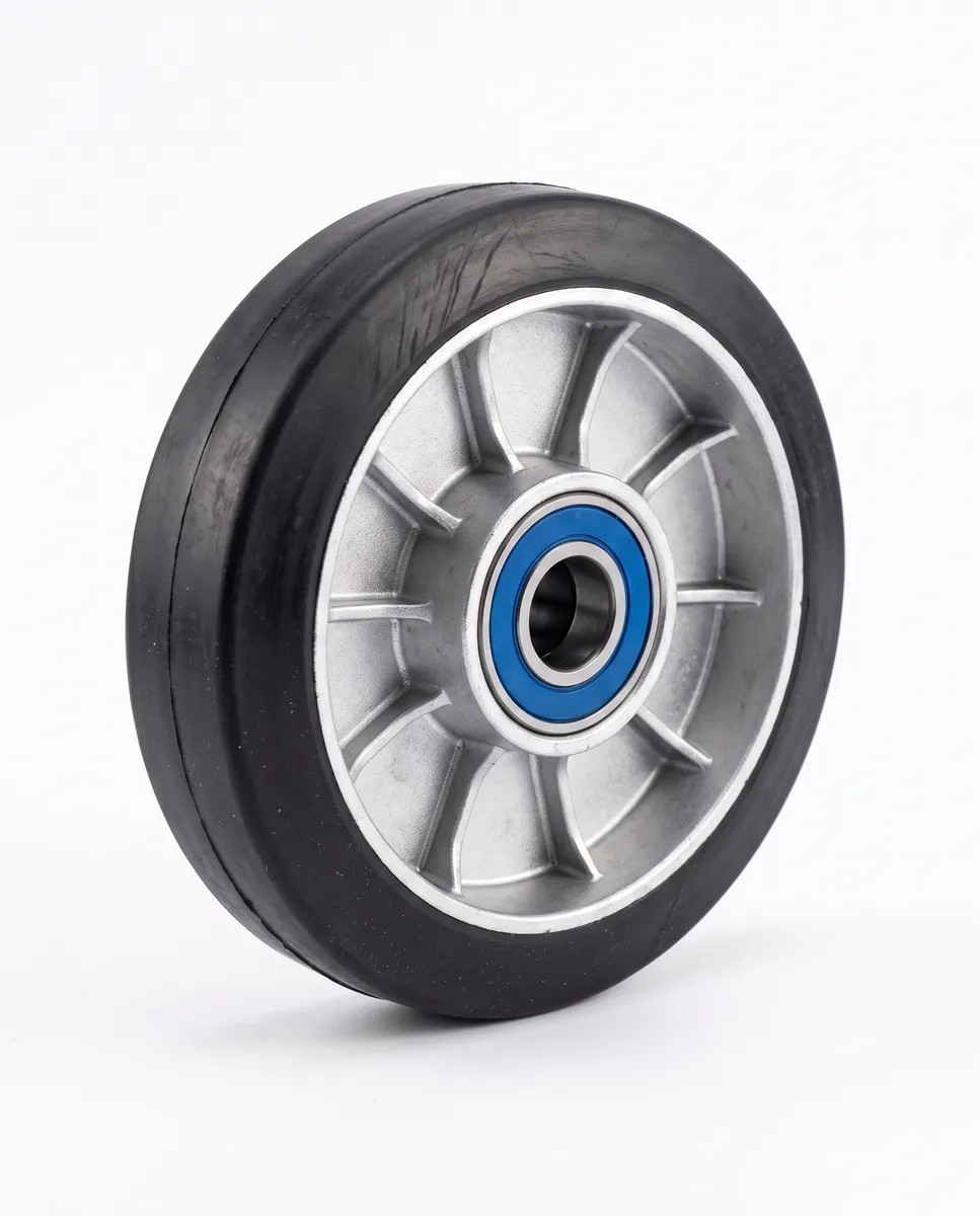 Колесо резиновое 160х50 мм с подшипником для тележек гидравлических JC/DF-III/DB/BFC, TOR Industries, Запчасти для складской техники