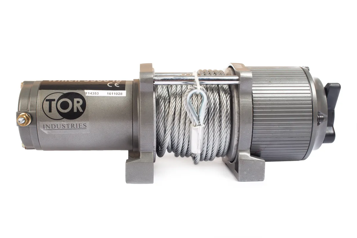 Лебедка автомобильная электрическая 1588кг 15м 12В TOR P3500-1D BASE, TOR Industries, Лебёдки