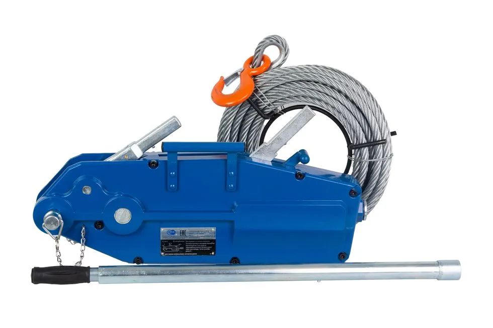 Лебедка рычажная тросовая TOR МТМ 3200 3,2 т L=20м, TOR Industries, Лебёдки