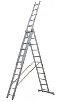 Лестница 3-х секционная алюминиевая 3*11, TOR Industries, Лестницы и стремянки