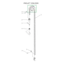 Ролик центральной цепи для штабелеров SDR 1536/1545S/1645/1656/2036/2045, SDK, Адванта-М, Запчасти для складской техники