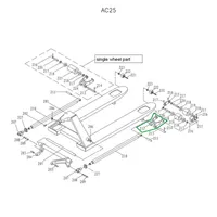 Рычаг силового блока для гидравлических тележек AC30, Адванта-М, Запчасти для складской техники