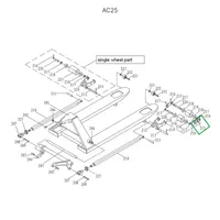 Соединительная пластина подвильных роликов AC30, Адванта-М, Запчасти для складской техники