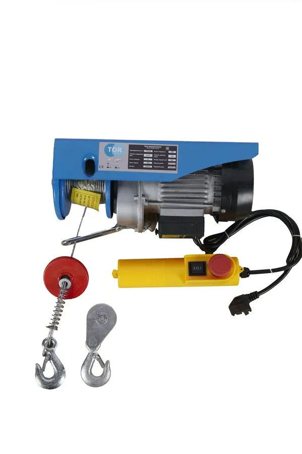 Таль электрическая TOR PA 125/250 кг 12/6 м, TOR Industries, Тали электрические