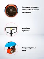 Тележка гидравлическая 2500 кг 1150 мм полиуретановые колеса 200мм TOR RHP(BF) PRO, TOR Industries, Тележки гидравлические (рохли)
