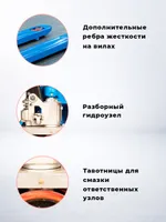 Тележка гидравлическая 2500 кг 1150 мм полиуретановые колеса 200 мм TOR RHP(BF) PRO, TOR Industries, Тележки гидравлические (рохли)