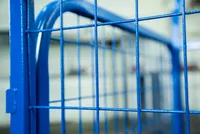 Тележка платформенная TOR ТП-2С (600х900) с бортами из сетки и двумя ручками (колеса 160 мм), TOR Industries, Тележки платформенные