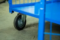 Тележка платформенная TOR ТП-3С (700х1200) с бортами из сетки и двумя ручками (колеса 160 мм), TOR Industries, Тележки платформенные