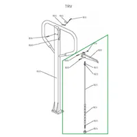 Тяга цепная в сборе для ручки TRV, Адванта-М, Запчасти для складской техники